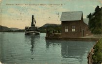 Steamer "Horicon" and Landing at Hague, Lake George, N.Y.