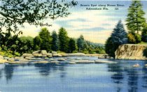 Beauty Spot Along Moose River, Adirondack Mts.