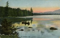 Adirondack Mts., N.Y. Sunset on Utowana Lake.