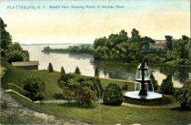 Plattsburgh, N.Y., Weed's park, Showing Mouth of Saranac River