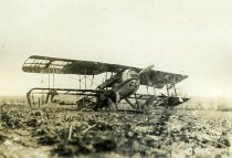 122: Remains of a French battle plane near Villers.