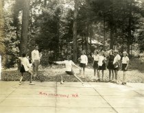 Girls Fencing at Moss Lake Camp