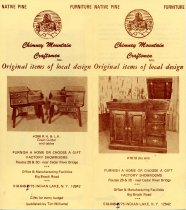 Chimney Mountain Craftsmen Inc., Original items of local design