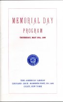 Memorial Day Program, Inlet, N.Y.