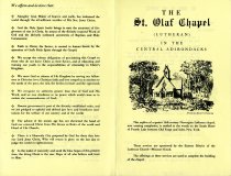 The St. Olaf Chapel (Lutheran) in the Central Adirondacks