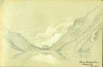 Lower Ausable Lake, Looking SW. August 1870