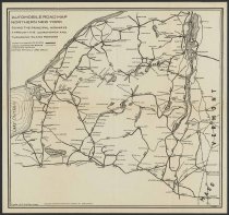 Automobile Road Map Northern New York