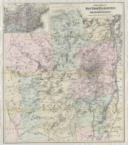 Colton's map of the New York wilderness and the Adirondacks