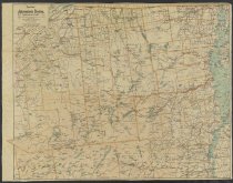 Map of the Adirondack Region, northern part. Proposed boundary of Adirondack Park shown thus [color code]