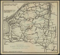 Automobile Road Map Northern New York