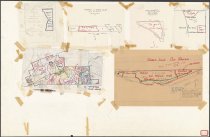 [7 maps taped to 1 sheet. Cut record maps of Whitetail Club Lease, Collins Hill Club, property of Andrew Gulak, Wood Property, Van Avery Lot, Green Lake, and Winslow Lot]