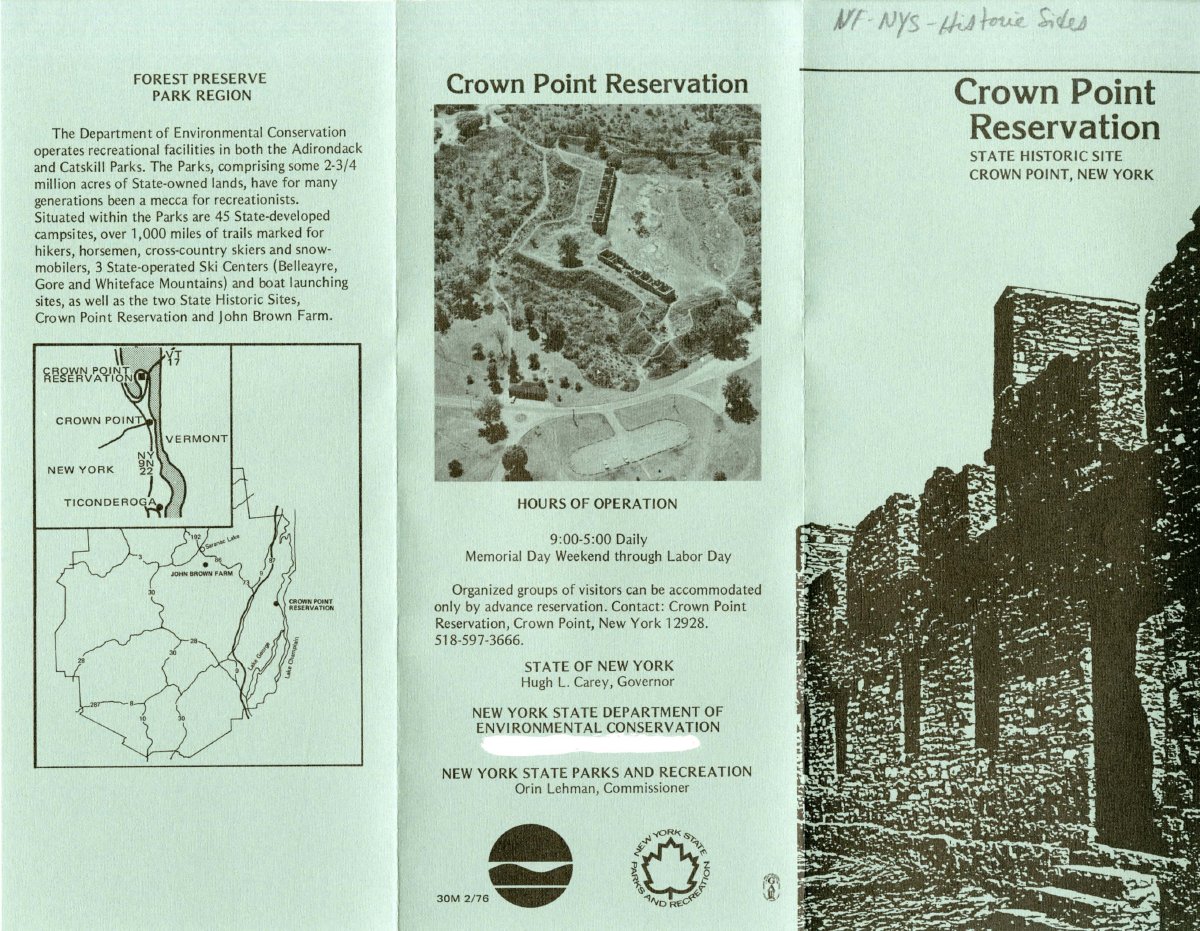 Crown Point Reservation State Historic Site Crown Point, New York