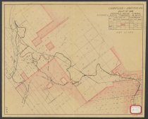Champlain and Sanford Railroad right of way. Proposed route change alternate across Twps. 46, 30 & 44.
