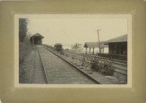 The terminus of the Raquette Lake Rail way Raquette Lake N.Y.