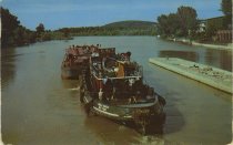 Barge and Tug on the Champlain Division of the New York State Canal System