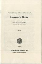 Adirondack Songs Ballads, and Fiddle Tunes
