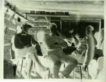 Untitled: Four Men in a Cabin