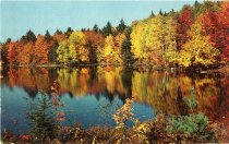 Beautiful Lake, Showing Nature's Colorful Foliage.