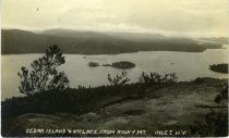 Cedar Island & 4th Lake, from Rocky Mt.  Inlet, N.Y.