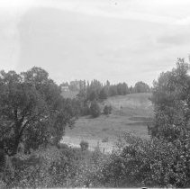 View of the Kincardine countryside, taken from the top of a slight hill.