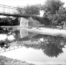 Flour mill, bridge and river, Kincardine.