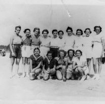Ladies informal Port Elgin beach baseball group