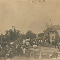 Laying the cornerstone of Southampton Methodist Church