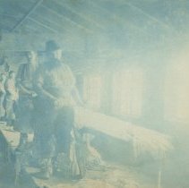 Five men working in Tannery