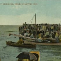 Water sports at Oliphant, near Wiartion, Ont., post card front