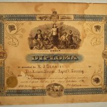 R.J. Cameron - Kinloss Agricultural Society Diploma for Pump