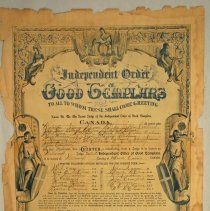 Charter for Independant Order of Good Templars Lodge No. 305, Williscroft