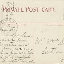 Bird's Eye View of Port Elgin, postcard back