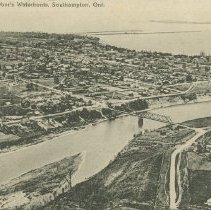 The Island Harbor's Waterfronts, Southampton, Ont., postcard front
