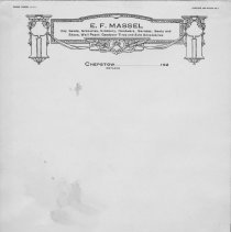 E.F. Massel Chepstow lettherhead, 1920s - sample of scrapbook items