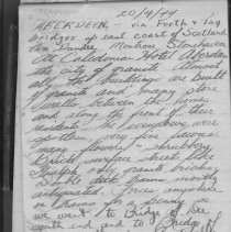 Bert Freeman (RCAF) 1944 travel journal, p. 1