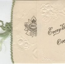 160th Battalion card, front