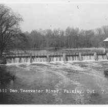 Mill Dam, Teeswater River, Paisley, Ont.