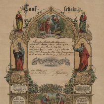 Laura Hannah Monk baptism certificate, 1900