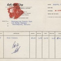 A2013.078.090uuu - Southampton - B&i - Ball's Print Shop Receipt 1976