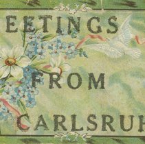 Greetings from Carlsruhe, front