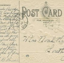 Greetings from Elmwood, postcard back