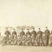 32nd Regiment, with Garnet Wark, top row, 4th from left