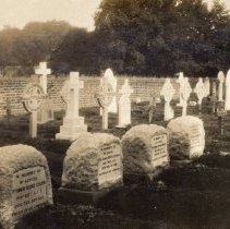 160th member tombstones at Bramshott Cemetery