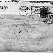A994.058.010a - 01 Jun 1917 Walter John Hampton letter, envelope