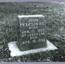 John Pearson (1825-1892) grave marker