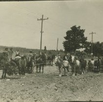 Kincardine highway construction, postcard front
