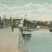 The harbor, Kincardine, Ont., postcard front