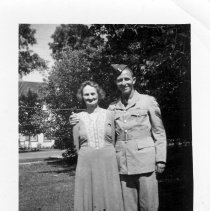 Albert Ernest Baker with his mother, Rebecca Baker