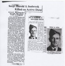 A2013.008.030 Harold Seabrook - News Clippings