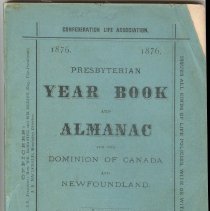 1876 Presbyterian Year Book and Almanac cover